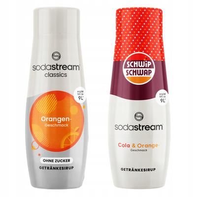 Sirup SodaStream Orange Zero Zuckerfrei + Shwip Shwap Cola Orange