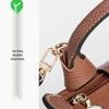 Longxiang Mini Dumpling Crossbody Bag with Genuine Leather Shoulder Strap