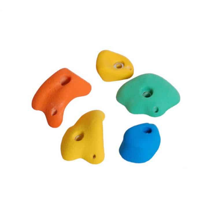climbing grips M 5 pcs. mix colours