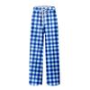 Pantalones casuales con bolsillo y cordón para hombre, estampado de cuadros y rayas, pantalones casuales con bolsillo, pantalones de pijama para casa