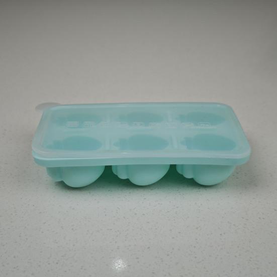 Carrot Shape Ice Cube Tray with Lid Carrot Shape 6-Cavity Food-Grade Silicone Mold for Whiskey Cocktails Easy-Release Leak-Proof Ice Cube Maker for