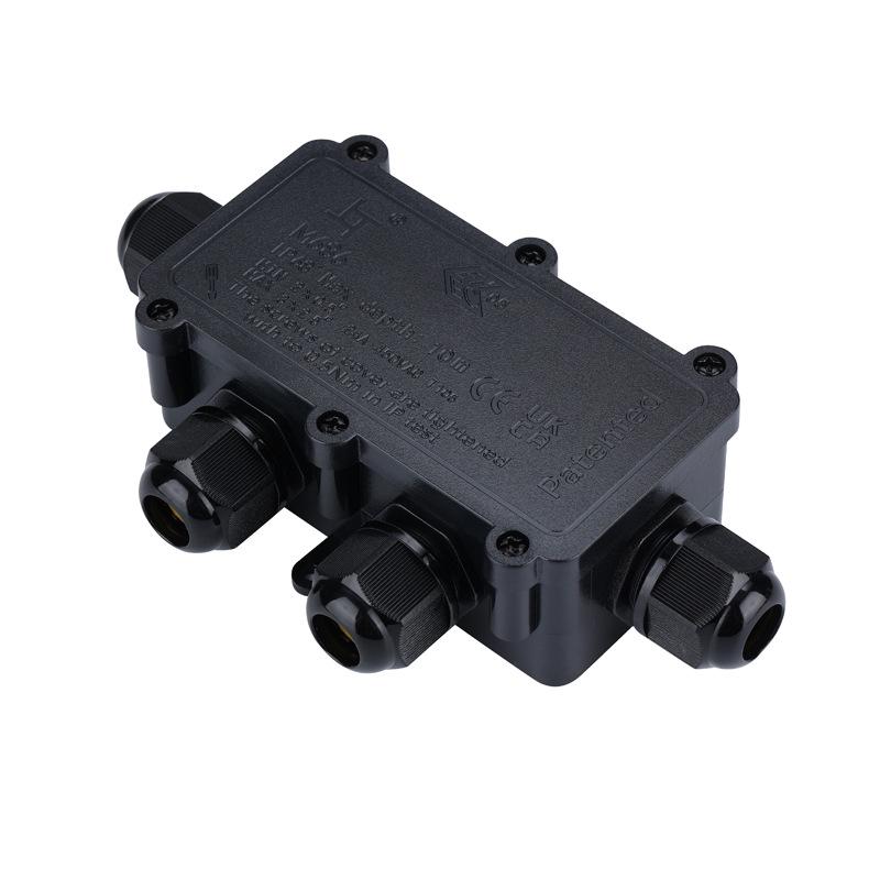 Outdoor Waterproof IP68 Junction Box - Sealed Cable Connector Enclosure