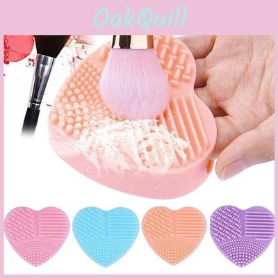 Premium Environmental Silica Gel Heart Make Up Brush Cleaner For Easy Use