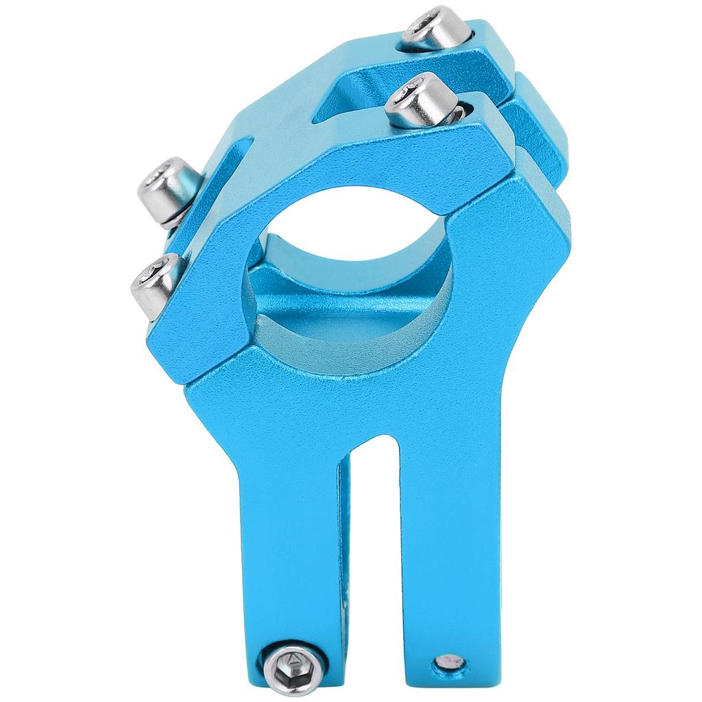 LUNJE 25.4x35MM Rowerowa Kierownica Krótki Mostek Podwyższający Stop Aluminium Rowerowy Pusty MostekNiebieski