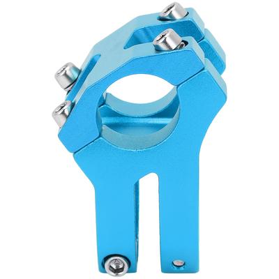 LUNJE 25.4x35MM Manubrio Bici Attacco Corto Riser Lega di Alluminio Bicicletta Attacco Vuoto Blu