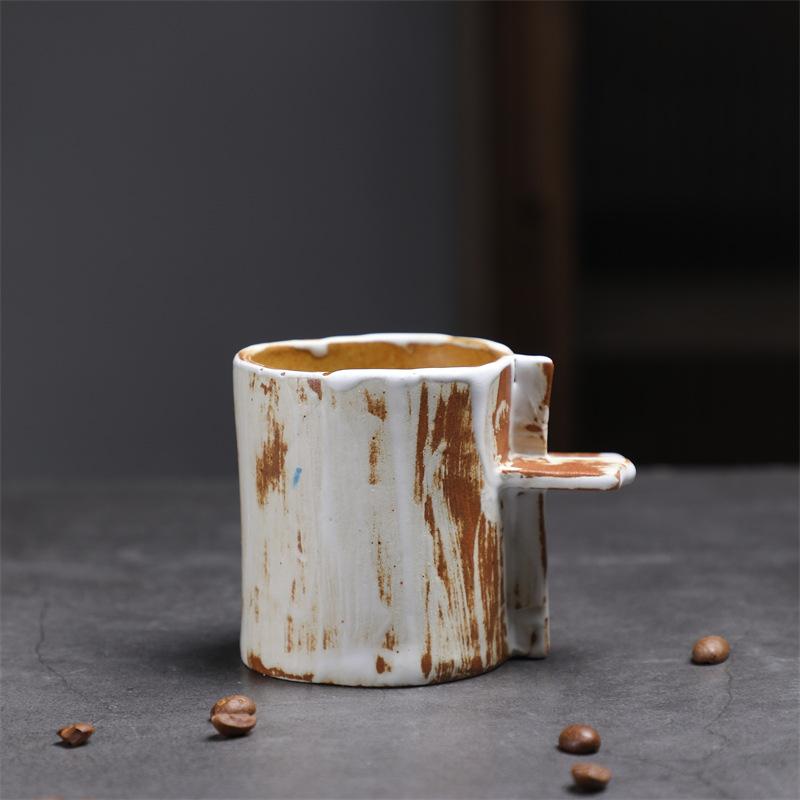 Ceramic Breakfast Cup High Value Couple Water Cup Coarse Pottery Coffee Cup Retro Mug Nordic Creative Cup