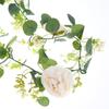 200cm Artificial Eucalyptus Lemon Garland Faux Floral Hanging Vine Rustic Greenery Wreath for Home Wedding Party Decor