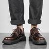 Scarpe da lavoro di sicurezza da esterno alla moda in vera pelle fatte a mano scarpe casual Oxford con lacci fondo spesso resistenti all'usura