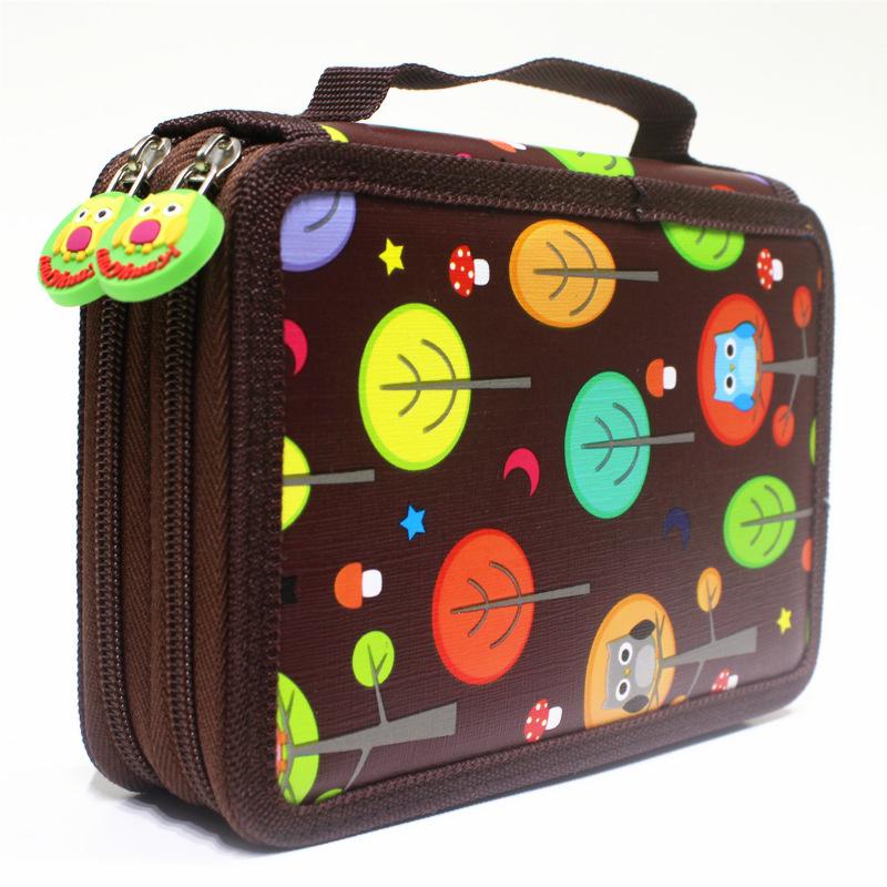 Large Pencil Case Hole Sketch Zipper Capacity Art Painting Drawing Sketch Pen Storage Bag Organizer Paintbrush Statione 32/52/72