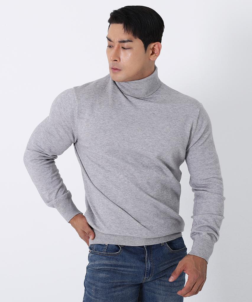 BOASTFIT Soft Muscle Fit Turtleneck Long Sleeve Knit