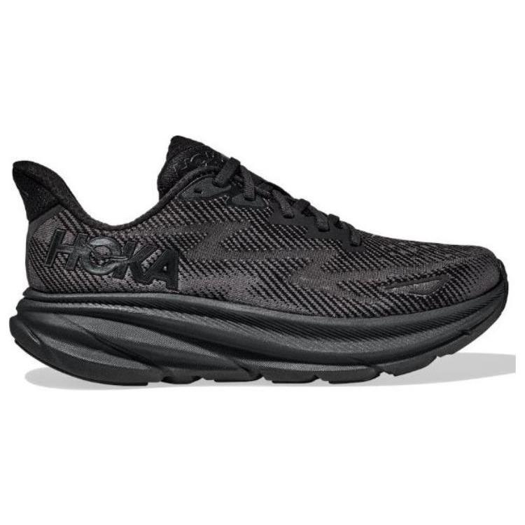New HOKA ONE ONE Clifton 9 Triple Black 1127895-BBLC