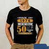 Funny Made In 1976 50 Years of Being Awesome Vintage 50th Birthday T-shirts Men Casual Tee Loose Streetwear T Shirt Top Clothing