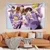 VIKAMA Trendy Anime Tapestry Ouran High School Boarding Club Kawaii Home Decoration Wall Hanging Bedroom Dormitory Decoration