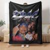 1pc 2PacHip Hop Blanket Soft Lightweight All Season Multi Purpose Throw for Sofa, Bed, Office & Picnics, French Style with Iconic Album Art & Quotes
