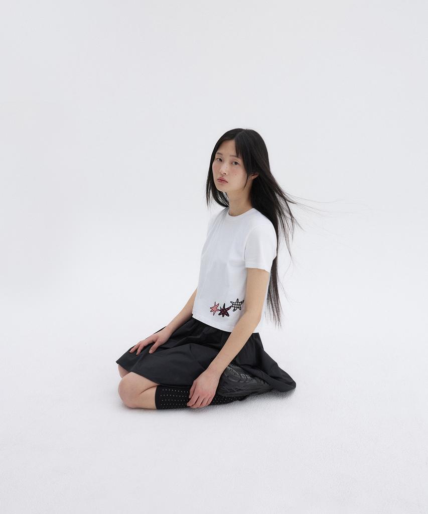 Ohesio Star Patchy T-Shirt, White