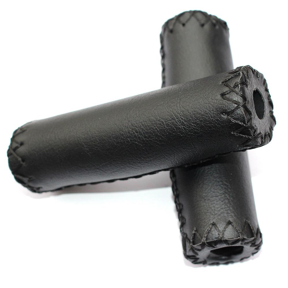 Cover Leather Bicycle Grips Bicycle Handlebar Grips Vintage Bicycle Grips Retro Cycling Grip
