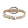 Authorized Dealer Matow Watch Solar Powered Watch Leather Strap mw001010whtss Indigo Round Silver FUYU White Pepper [MATOW] Women's [Shiki Charcoal]