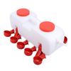 Automatic Chicken Waterer Dispenser 10 Liters Poultry Water Feeder With10 Chicken Waterer Cups for