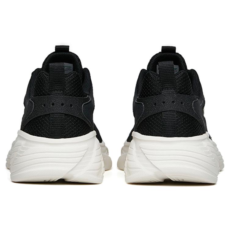 New Anta Running Collection Anti Slip Wear Resistant Low Top Running Shoes Men's Black 112225573-3