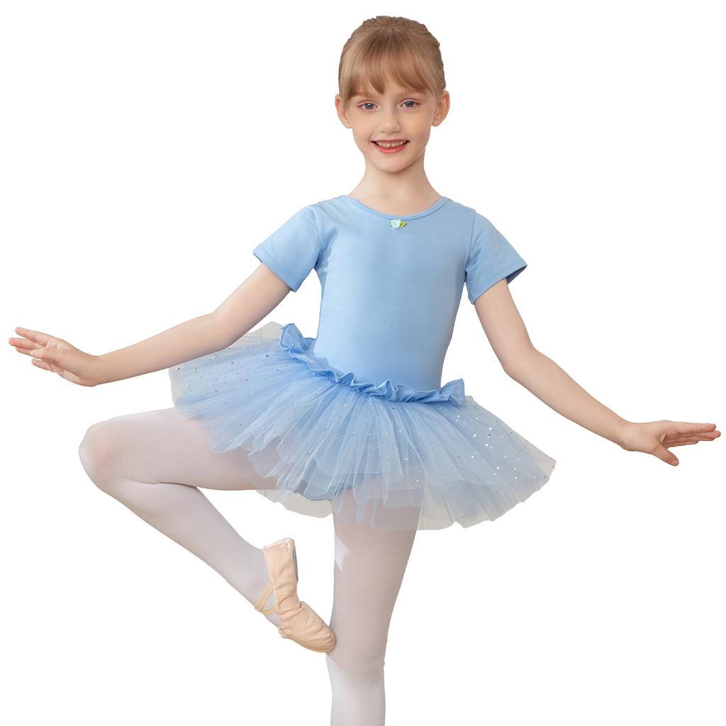 Mädchen Ballett Trikots Tutu Kleid Ballettrock für Kinder Kinder Tanzrock Gymnastik Tanzbekleidung Ballerina Camisole Gazerock