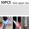 50Pcs Low Temperature Simple Welding Rods Tin Aluminium Flux Cored Welding Electrodes Wire Solder Aluminum Rods No Need Solder