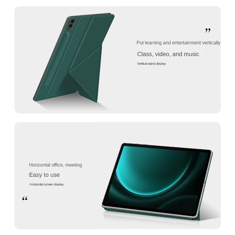 Magnetický adsorpční kryt s vícenásobným skládacím stojánkem pro Samsung Galaxy Tab S9 FE Plus S8 Ultra S7 11 12,4 14,6palcový obal na chytrý tablet