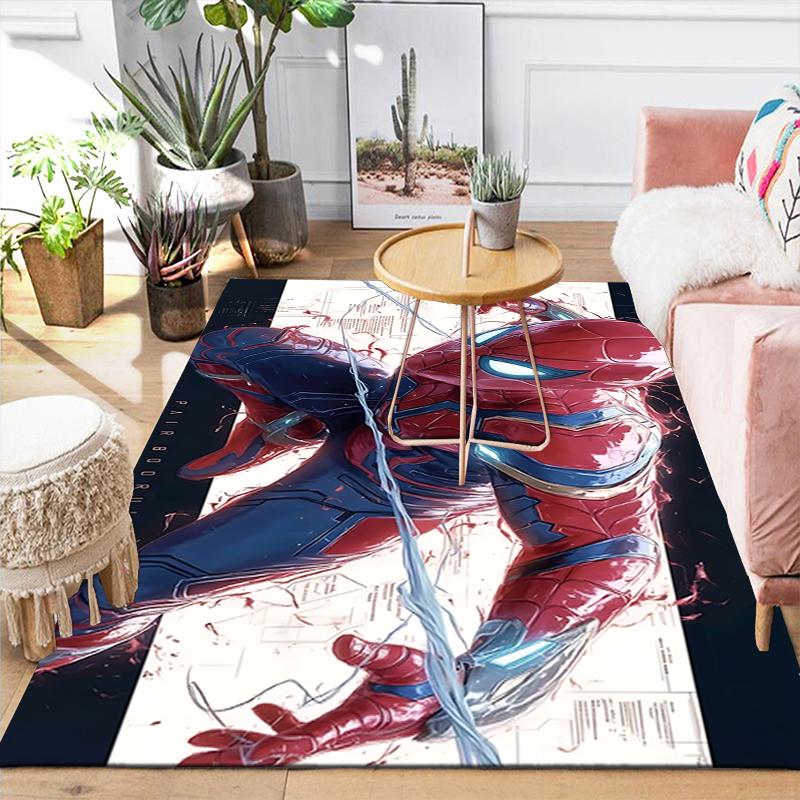1Pc Spiderman Web Warriors Rug, Office Carpet Indoor Outdoor Doormat, Non-Slip, Comfortable, Living, Christmas Halloween, Xmas Gift S113