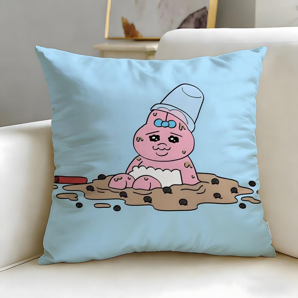

cartoon character Opanchu Usagi Cushion Cover Soft EasyWash Pillow Case Versatile for Couch Bed Travel and Office 30X30cm