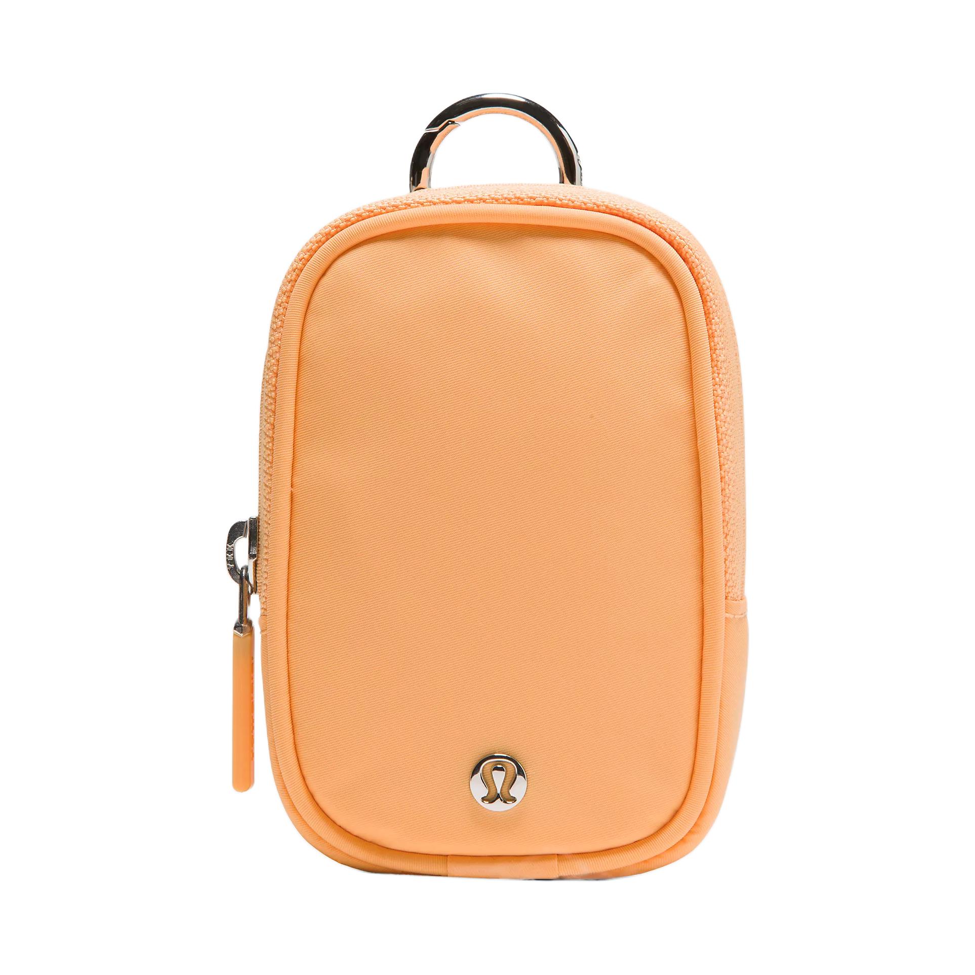 Lululemon Clippable Nano Waterproof Polyester Wallet Ultra Mini Men wallet Melon-Orange LU9BOMS-044893 Melon Orange