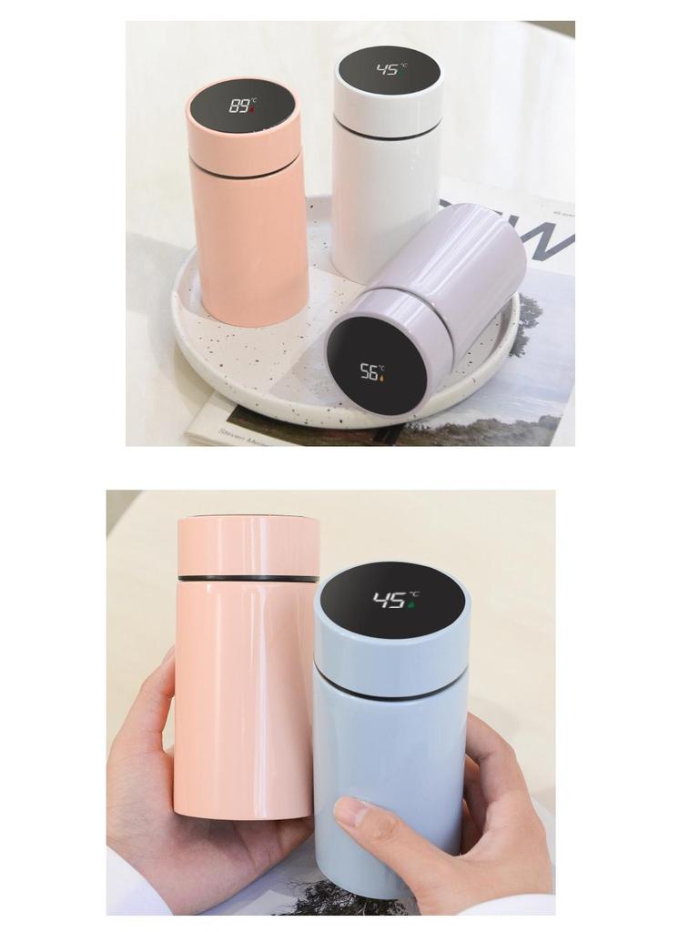 Stainless Steel Insulated Water Bottle with Smart Temperature Display for Outdoor Sports