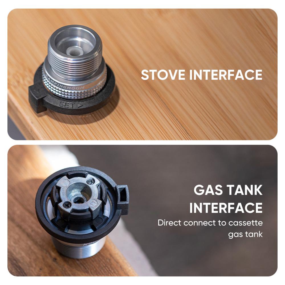 Adapter for Propane Gas Canister Propane Gas Cartridge Adapter Camping Propane Stove to Cassette Gas  Connection Adapter