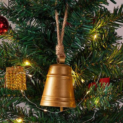 1PC Vintage Metal Jute Bell Decor Timeless Heirloom Rustic Christmas Cow Bells Weather-Resistant
