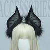 Cute Handmade Faux Fur Bat Ears Headband Halloween Christmas Cosplay Party Costume Accessories Masquerade Party Headdress