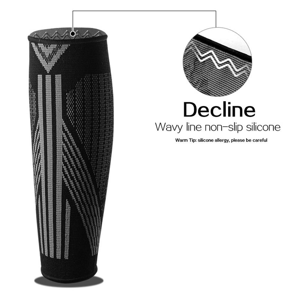 1 Pair Footless Compression Socks For Varicose Veins Support Pregnancy Running Leg Sleeve Shin Splints Relief