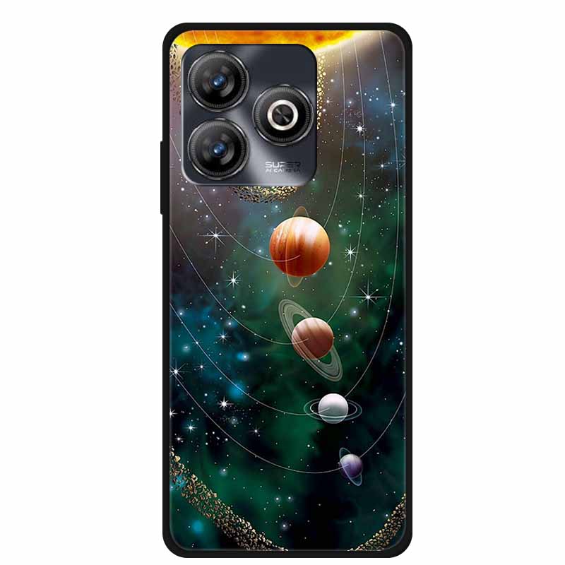 Phone Case For ZTE Blade A75 4G Back Cover Case Shockproof Black Silicone Soft Funda For ZTE Blade A75 4G Case A 75 6.6" Coque