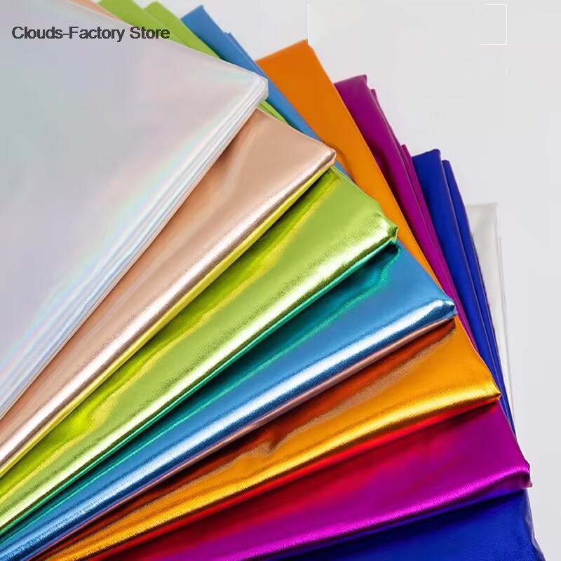 150x50cm/Stück Spandex glänzender Stoff Heißprägestoff Hochzeitsdekoration Bühnenauftritt Kleiderstoff DIY-Material