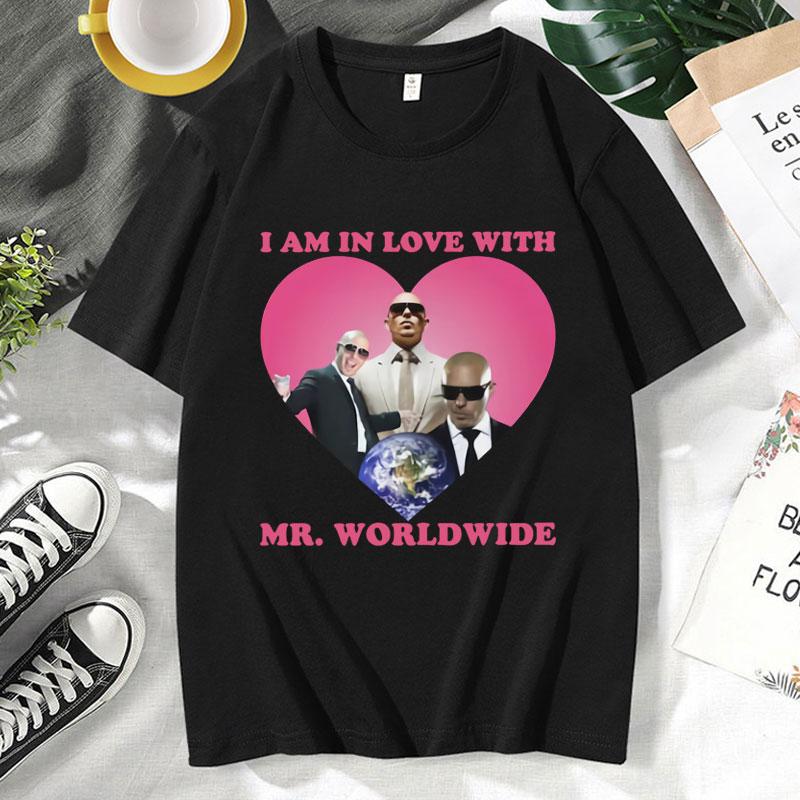 

Funny Mr Pitbull Worldwide Been There Done That Graphic T Shirts Mens Clothes Fashion Summer Vintage Harajuku T-shirt Male 2XL