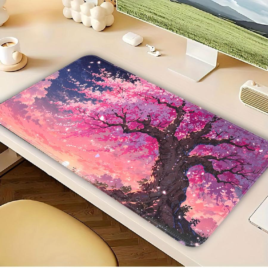 Romantic Tree Waterproof Mouse Pad Game Console Pad Computer Laptop Pad office Pad Desk accessories Keyboard Mouse Pad