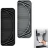 LMETJMA Refrigerator Drip Tray Catcher Pads Silicone Water Dispenser Pan Protector Cuttable Water Dispenser Drip Collector