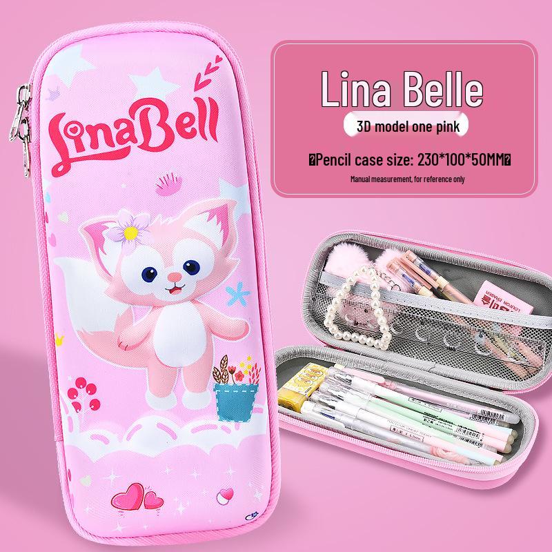 Korean Style 3D Cartoon EVA Pencil Case for Elementary Students - Large Capacity for Boys & Girls