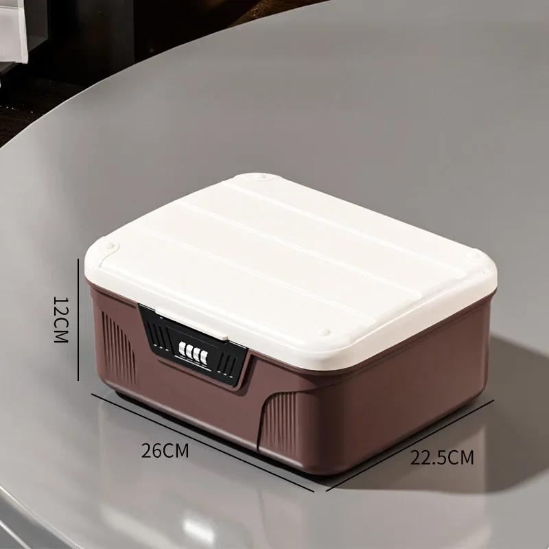 

Безопасный ящик для хранения документов, органайзер для паспорта и наличных, кейс для домашних ценностей, ювелирных изделий и документов, обеспечивающий конфиденциальность и безопасность хранения