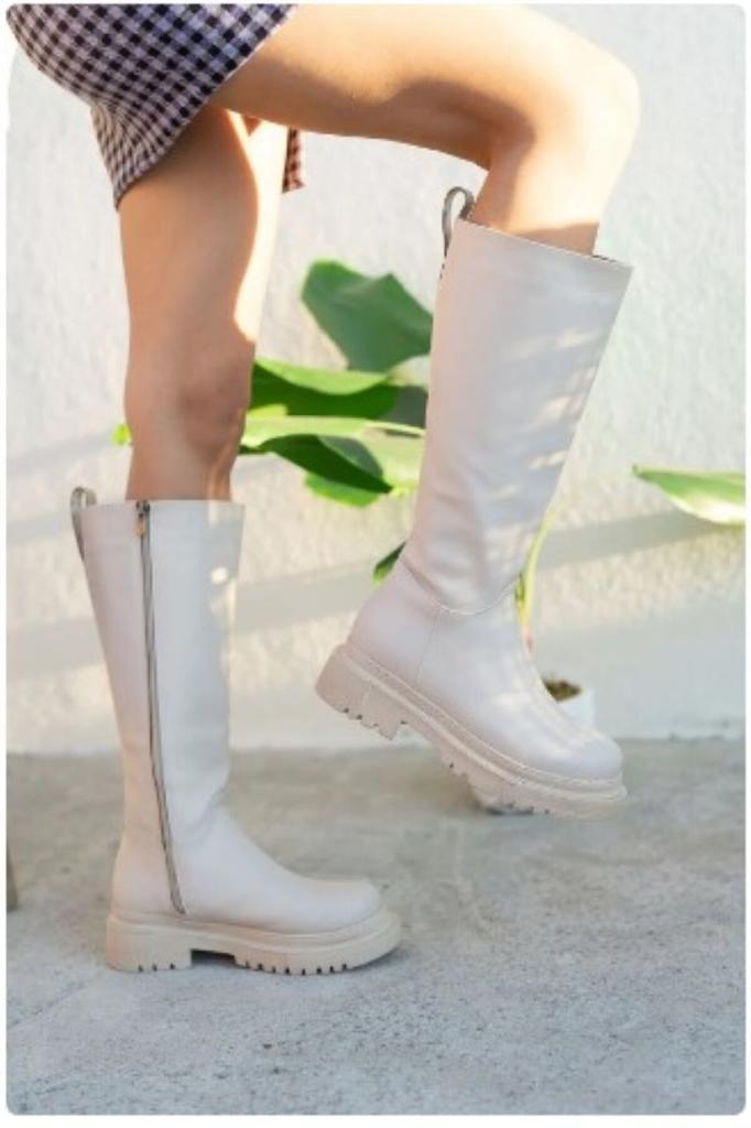 Women Modern Stylish Fashion Boots Boots Faux Leather Boots Black Skin Dream