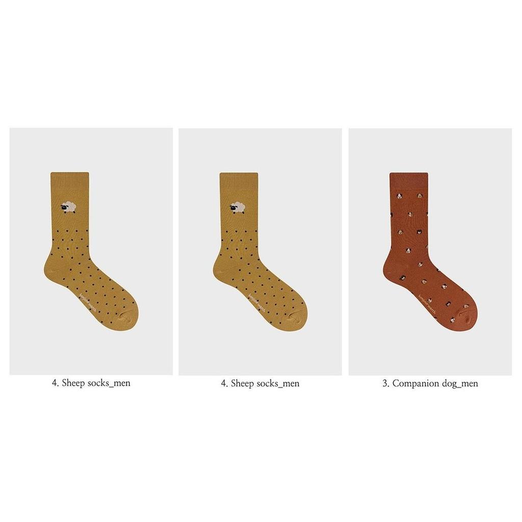 [BonjourMarch] 26SS Men’s Pattern Socks - 3 Pair Set (Gift Packaging Included)