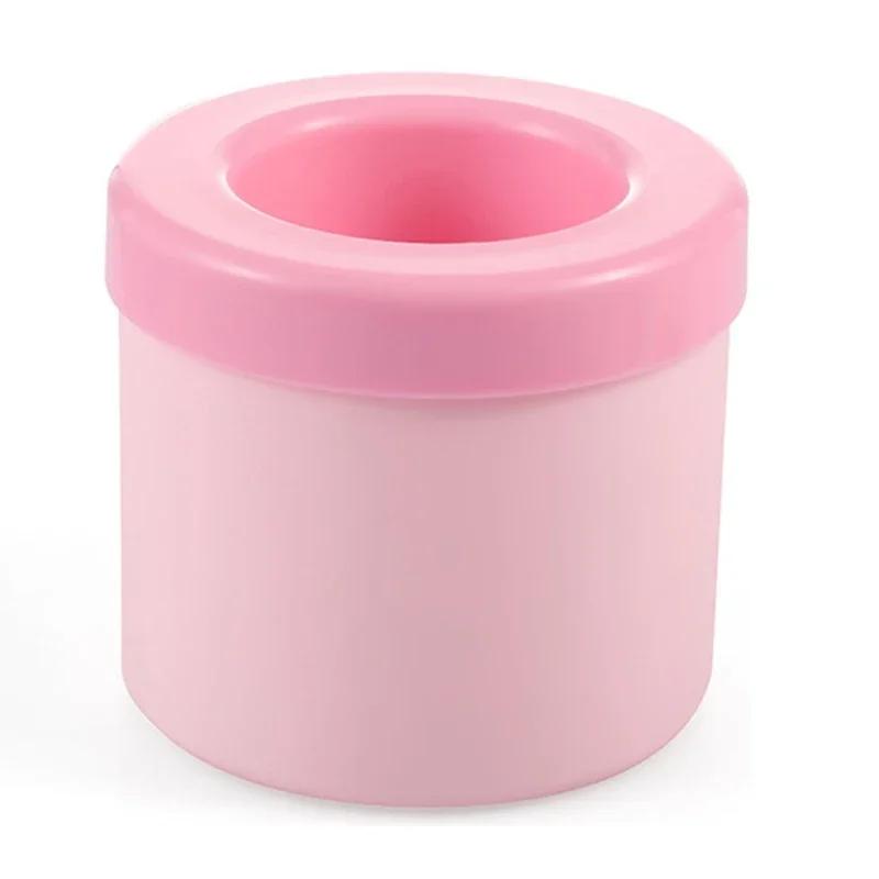Ice Bucket Cup Mold Ice Cubes Tray Food Grade Quickly Freeze Mini Silicone Ice Cube Mold Circular Ice Bucket Ice Storage Box Ice