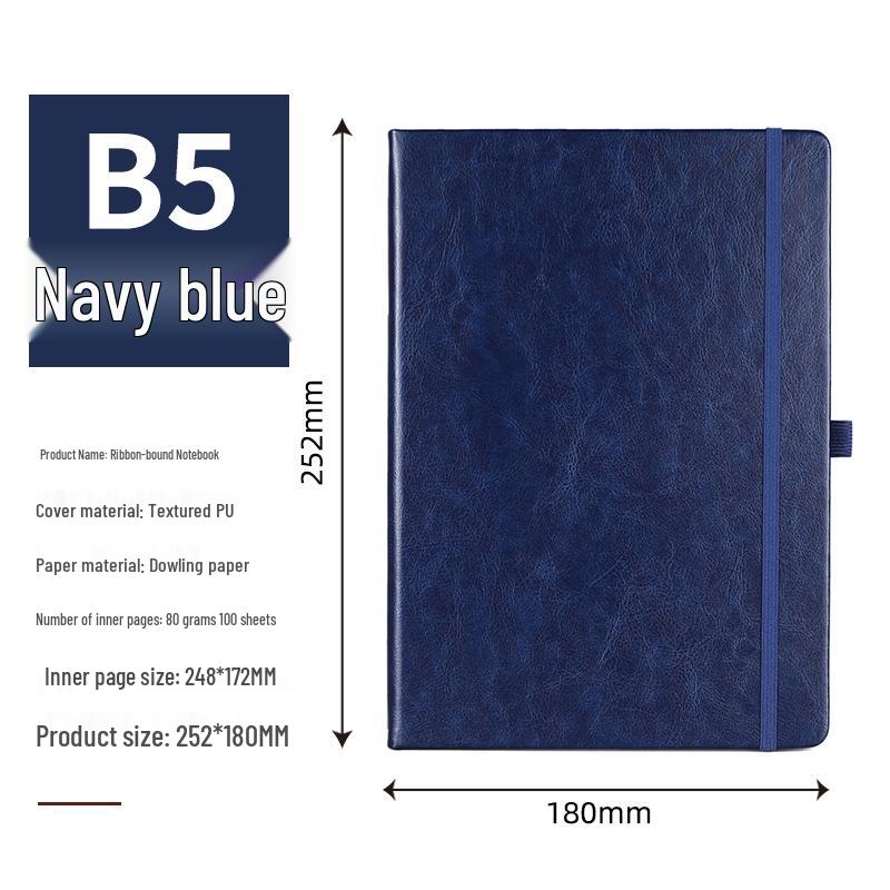 A5 Custom Ribbon Hardcover Notebook for Students and Professionals