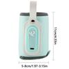 LED Display Portable Baby Bottle Warmer Temperature Adjust Smart Temperature Control Travel Breastmilk Heater 35-50℃ Range