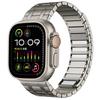 Magnetic Stainless Steel Band for Apple Watch 46mm 49mm 45mm 44mm Men Metal Link Bracelet for iWatch Series 10 9 8 7 6 5 Se Ultra 1 2