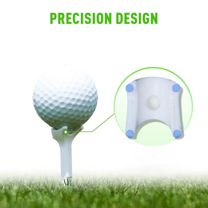 8Pcs Plastic Golfs Tees Replacement 5 Degree 4 Prongs Head Plastic Ball Holder Enduring Long Golfs Tees Easy to Use