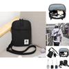 Vintage Military Style Men Canvas Shoulder Bag With Adjustable Strap And Multiple Slots