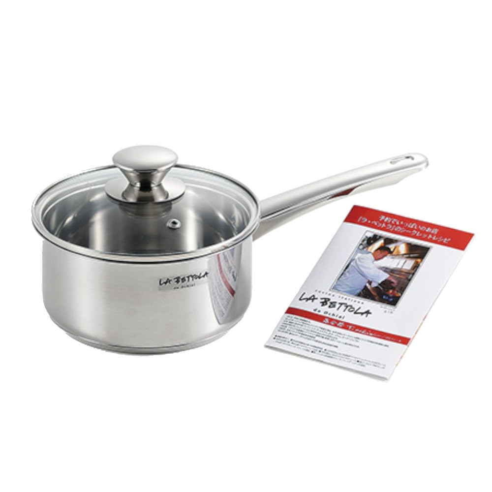 Tamahashi (Tamahashi) Popular Restaurant Chef Tsutomu Ochiai Supervised LA BETTOLA 16cm Stainless Steel Saucepan, Gas Stove Compatible, Induction Cook